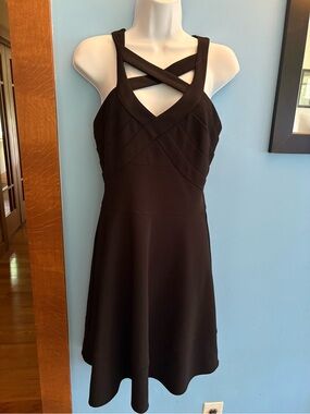 Girls Love Nickie Lew Fit & Flare Black Dress Bandage Straps Girls Size 13